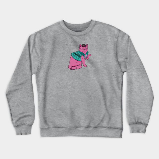Support Nonbinary People - Cat Crewneck Sweatshirt by Liberal Jane Illustration